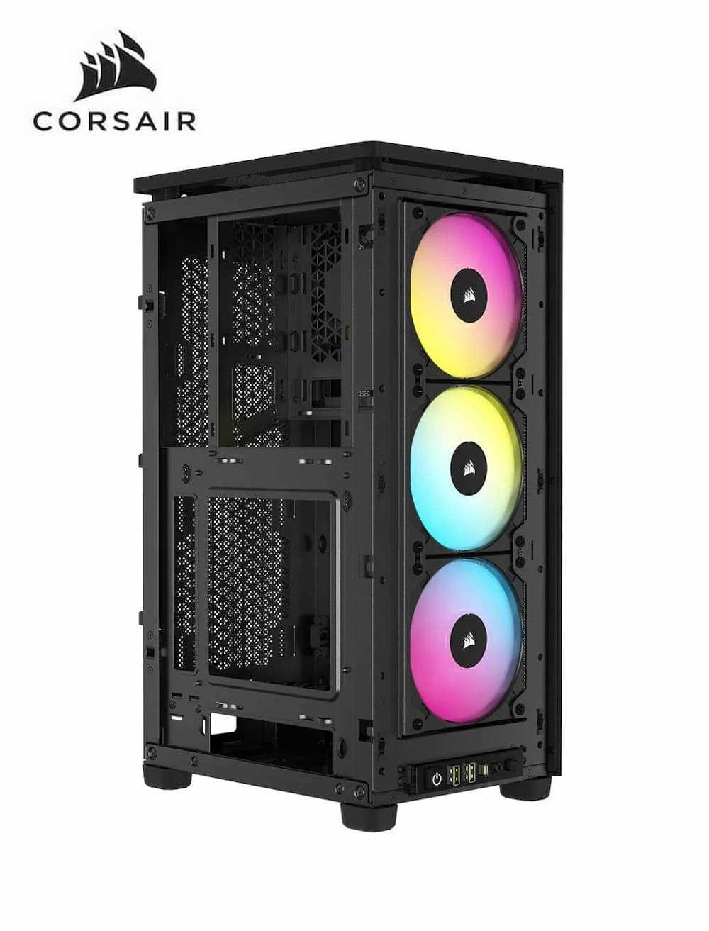 Corsair iCUE 2000D RGB AIRFLOW Mini-ITX PC Case, Black, 3x AF120 RGB SLIM Fans
