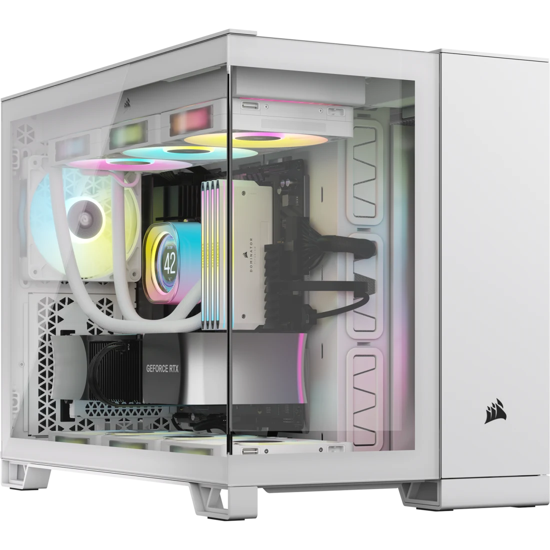 Corsair 3200D RS ARGV Mid-Tower PC Case with ARGB Fans, Black