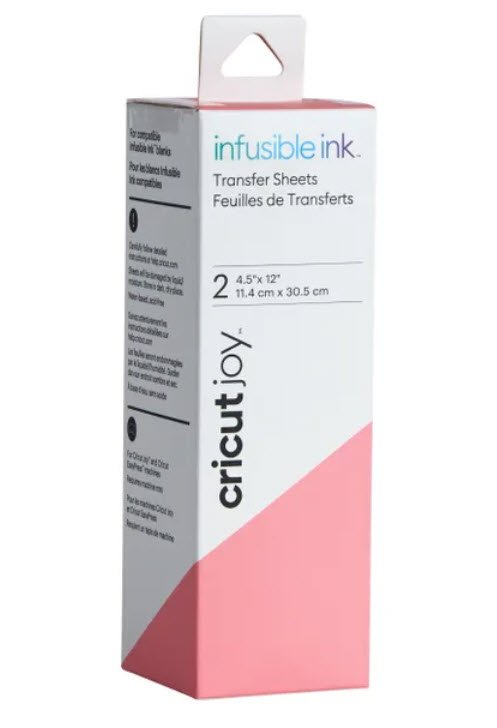 Cricut Joy Infusible Ink Transfer Sheets 2-Pack (Rose Pink) 11.5 x 30.5 cm