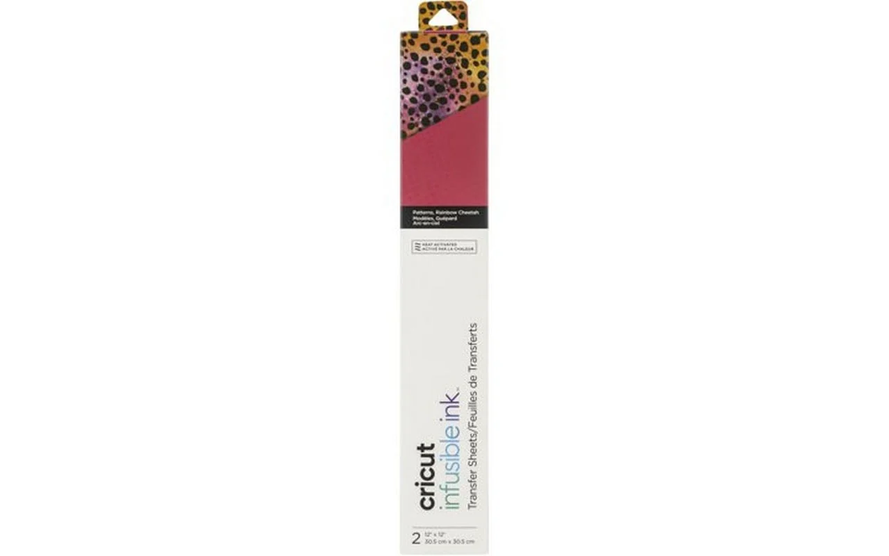 Cricut Infusible Ink Transfer Sheets 2-Pack (Rainbow Cheetah) 30.5cm x 30.5cm