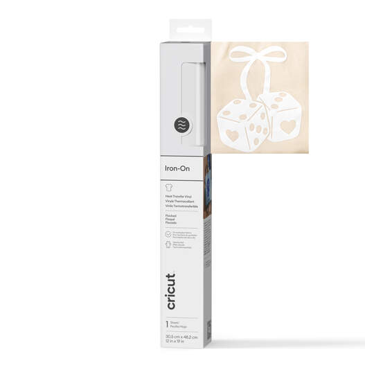 Cricut Flocked Iron-On 30.5 cm x 48.3 cm White