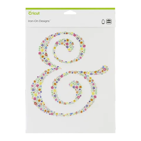 Cricut Iron On Designs Floral Ampersand 21.5x30cm