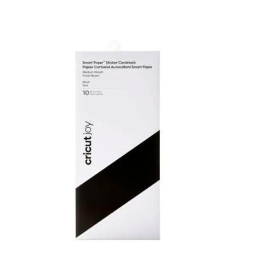Cricut Joy Smart Paper Sticker Cardstock, Black, 10 Sheets
