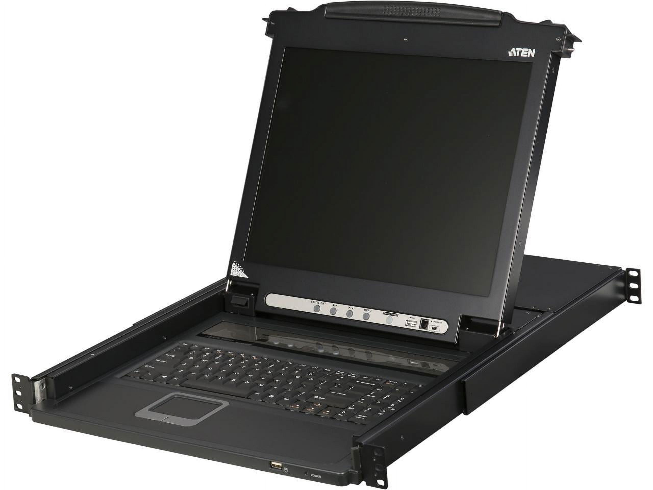 ATEN 17-inch 8-Port PS/2-USB VGA LCD KVM Combo with Extra Console Port