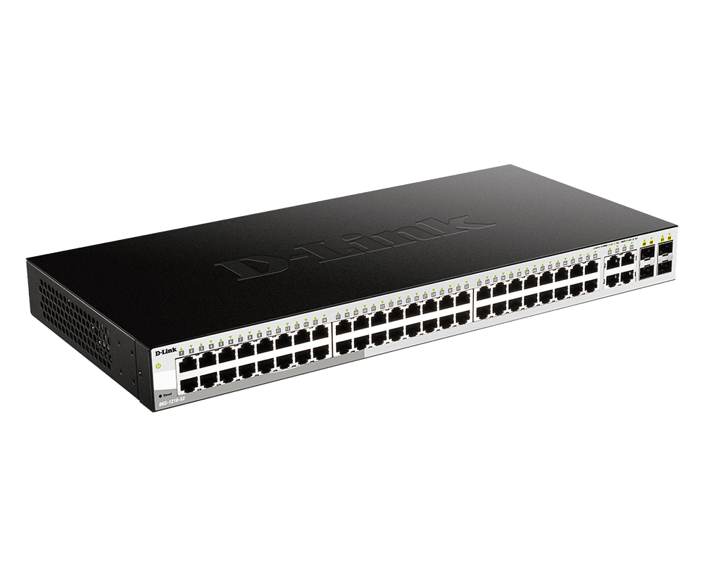 D-Link DGS-1210-52MP 48-Port Gigabit PoE+ Metro Switch with 4 SFP Ports