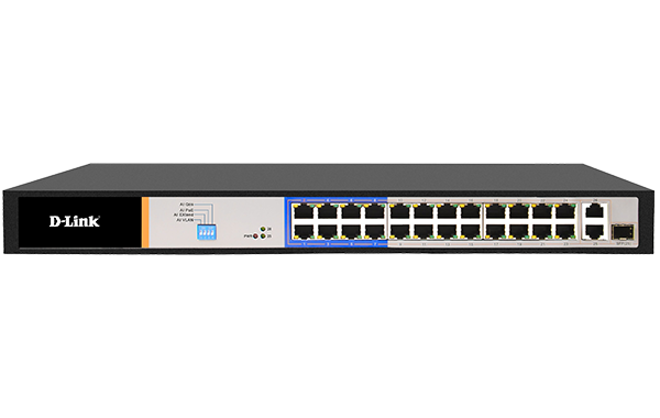 D-Link 26-Port Unmanaged Gigabit Long Range PoE Switch