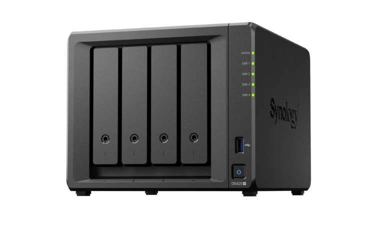 Synology DiskStation DS425+ 4 Bay NAS - Intel Celeron J4125 CPU, 2GB DDR4 RAM