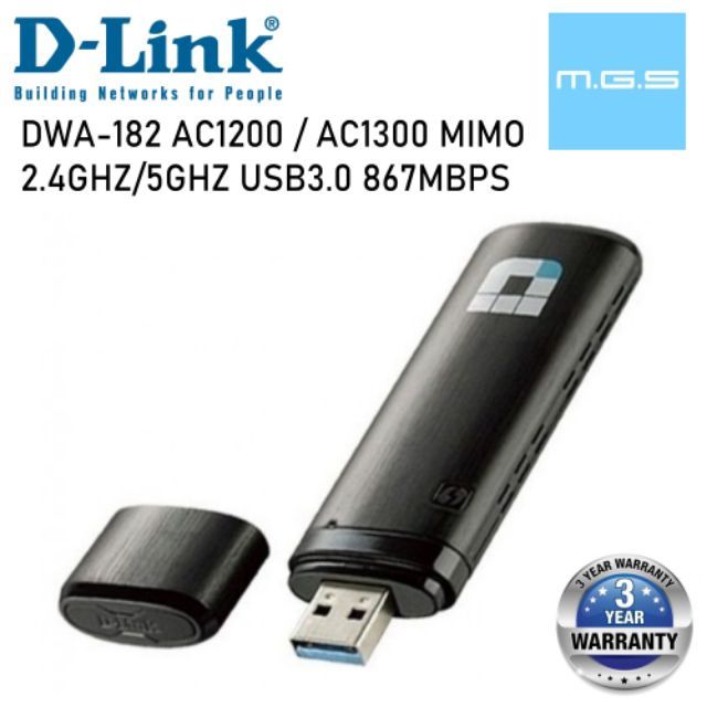 D-Link Wireless AC1300 Dual Band USB Adapter