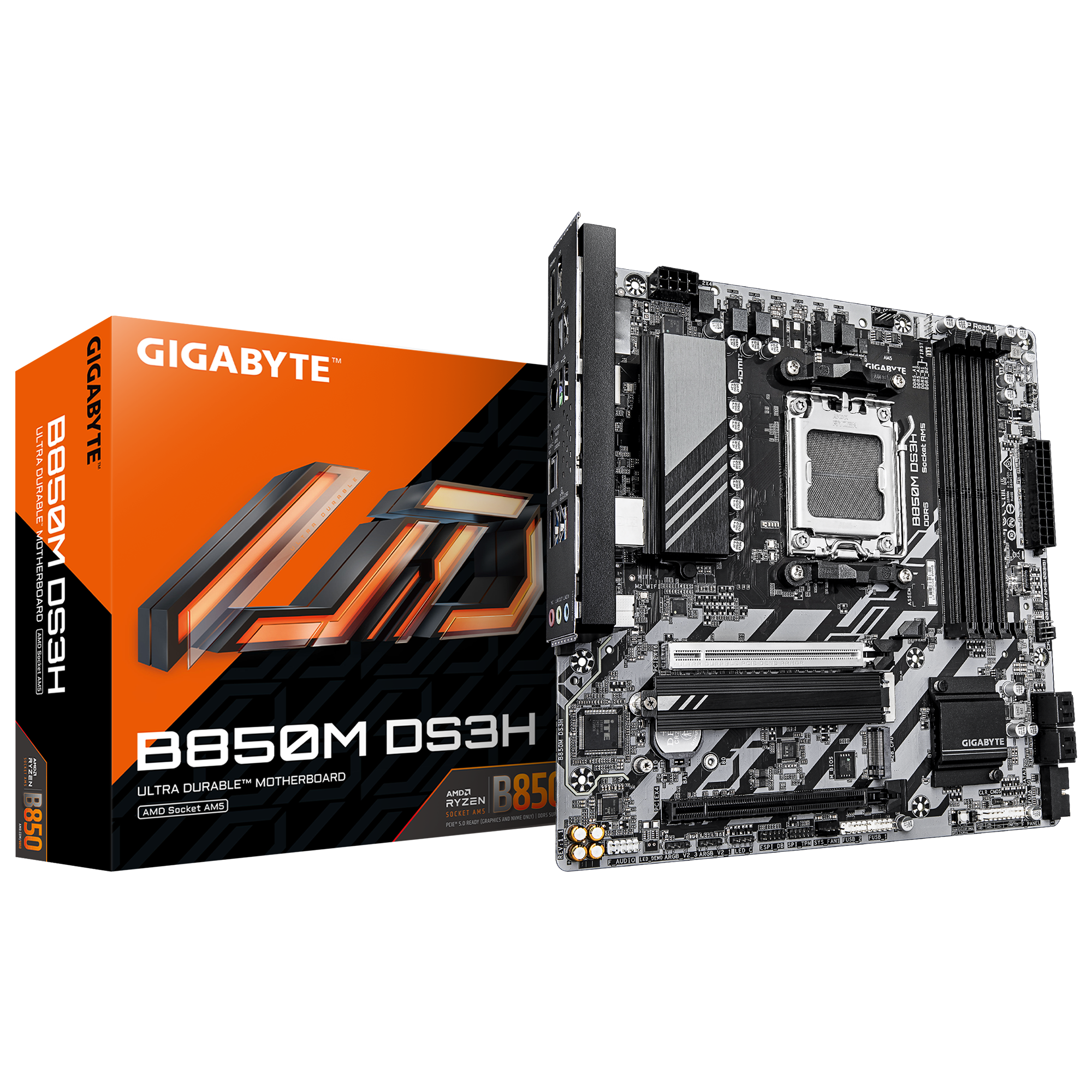 GIGABYTE B850M - AMD B850 Chipset: Socket AM5, Support AMD Ryzen™ 7-9000 Seri…