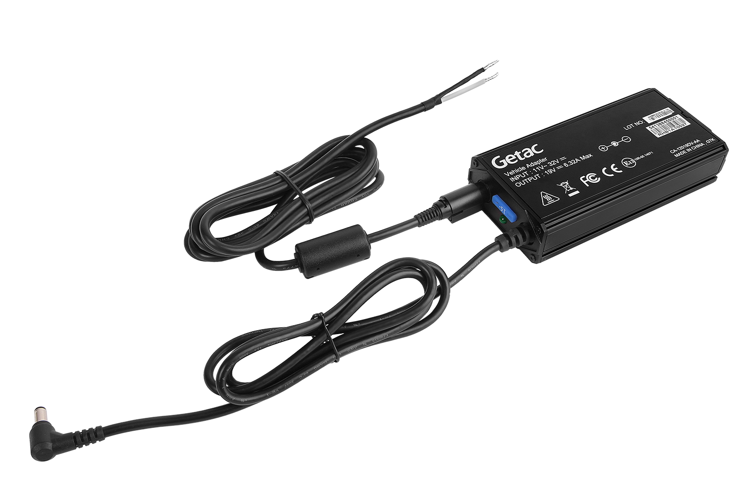 Getac 120W DC Vehicle Adapter (Bare Wire)