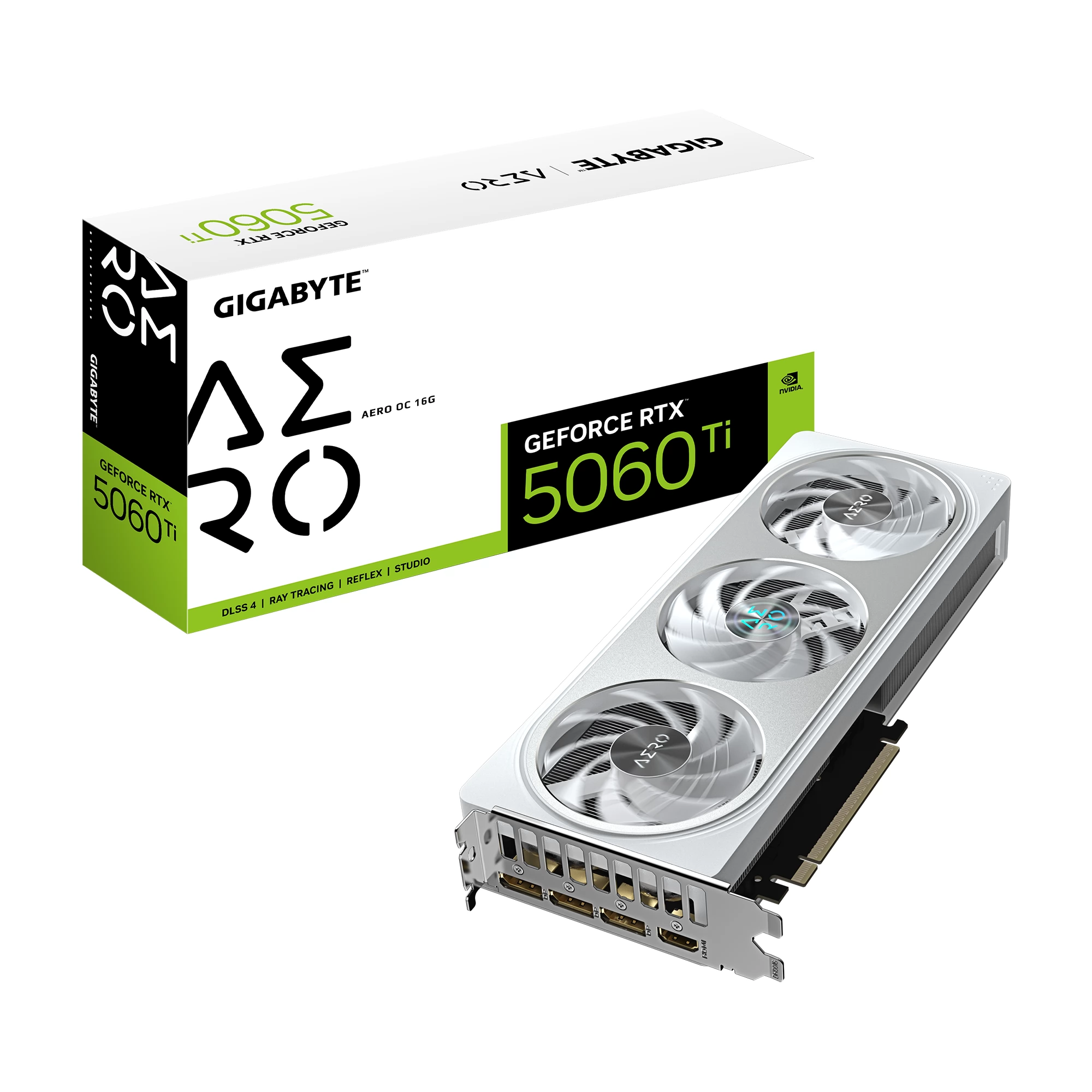 Gigabyte NVIDIA GeForce RTX 5060Ti AERO OC 16GB GDDR7 Graphics Card