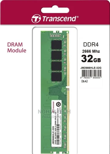 Transcend Jet Memory 32GB DDR4 2666MHz Desktop UDIMM CL19