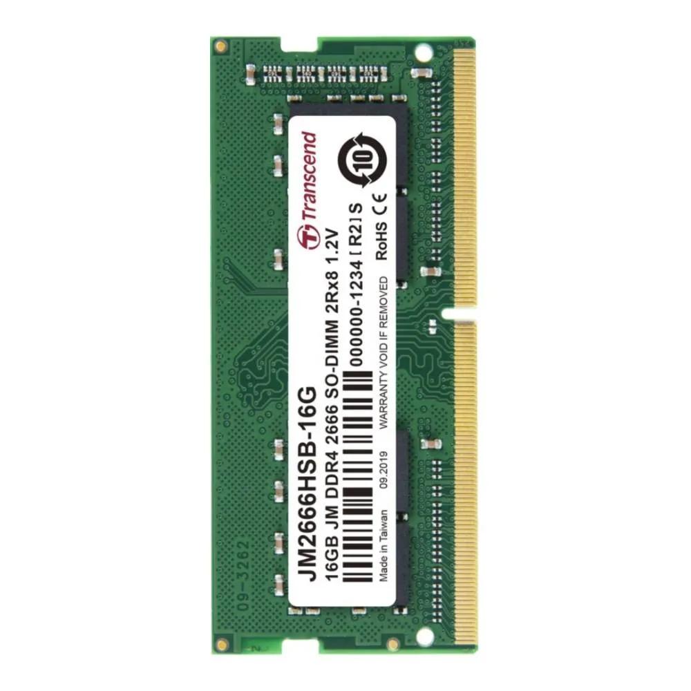 Transcend Jet Memory 16GB DDR4 2666MHz Notebook SO-DIMM