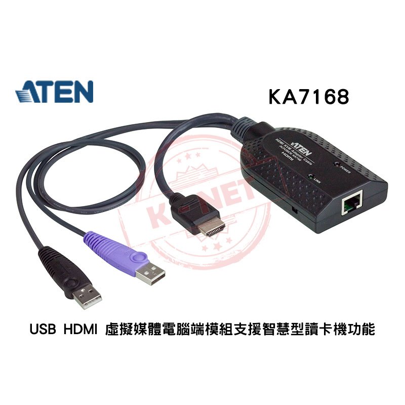 ATEN USB HDMI Virtual Media KVM Adapter with CAC