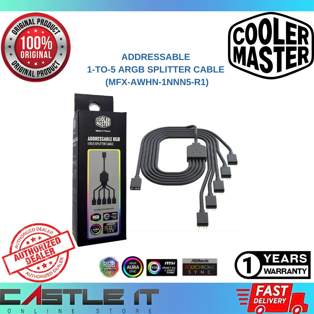 Cooler Master ARGB 1-to-5 Splitter Cable