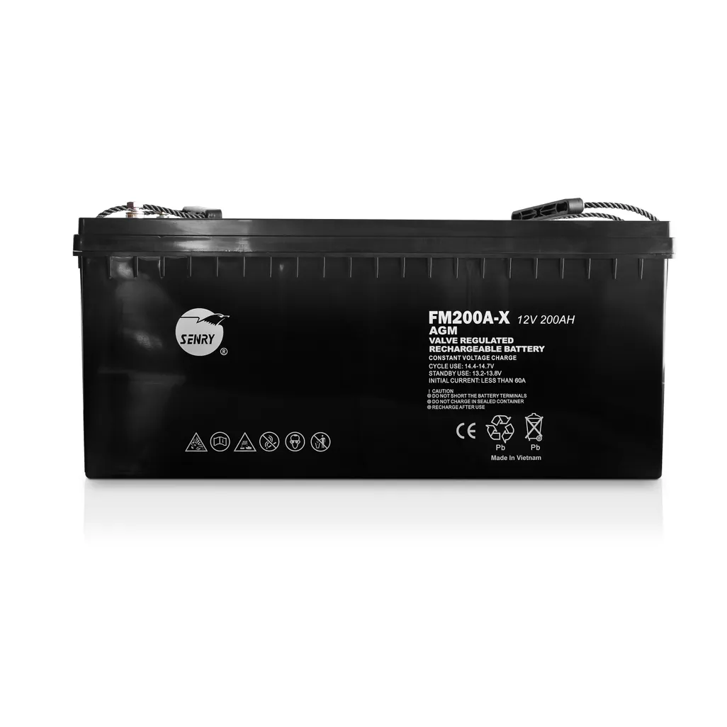RCT SENRY 12V DC 200Ah AGM Lead Acid Battery, 6 Month Warranty