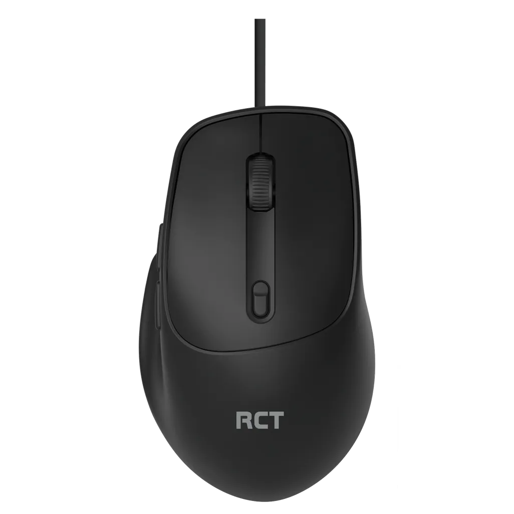 RCT GM-193U Wired USB Optical Mouse with 6 Buttons and DPI Switch