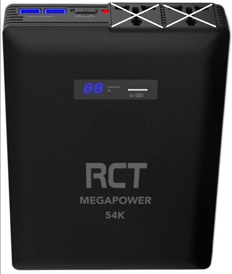 RCT MegaPower S 54000mAh AC Lithium Power Bank