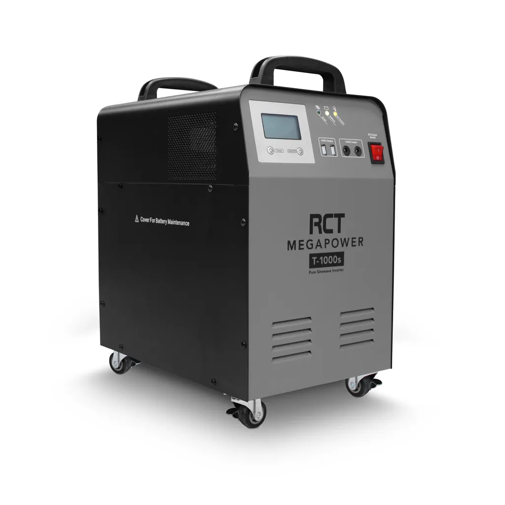RCT Power Trolley 1KVA/1000W Line Interactive UPS Inverter with 100Ah Gel Battery