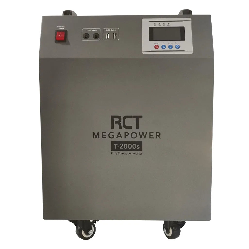 RCT 2kVA/2000W Line Interactive UPS Inverter Trolley with 2 x 100Ah Batteries