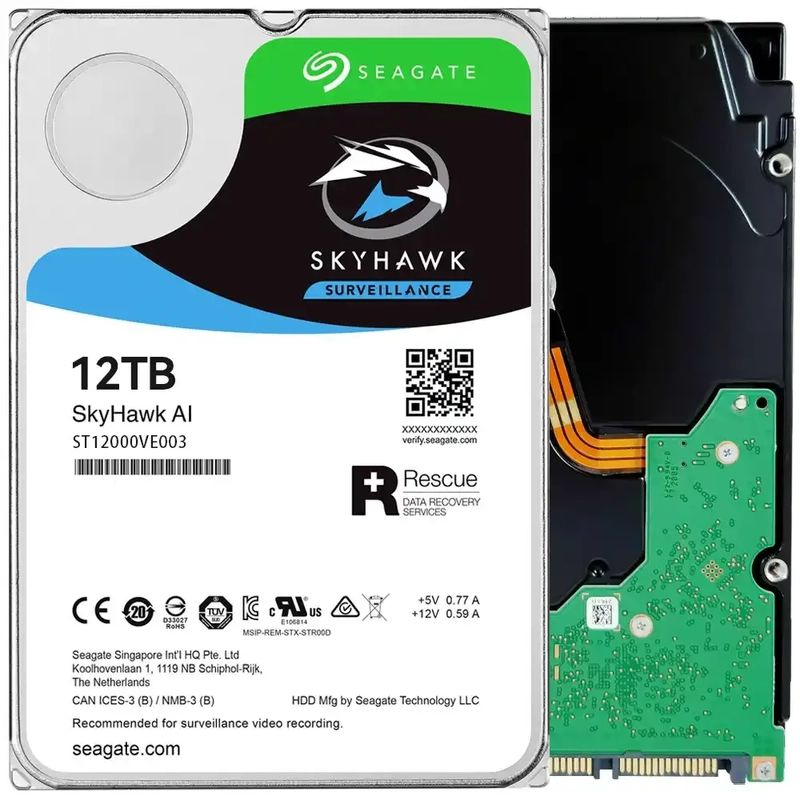 Seagate Skyhawk AI 12TB 3.5-inch Surveillance Hard Drive