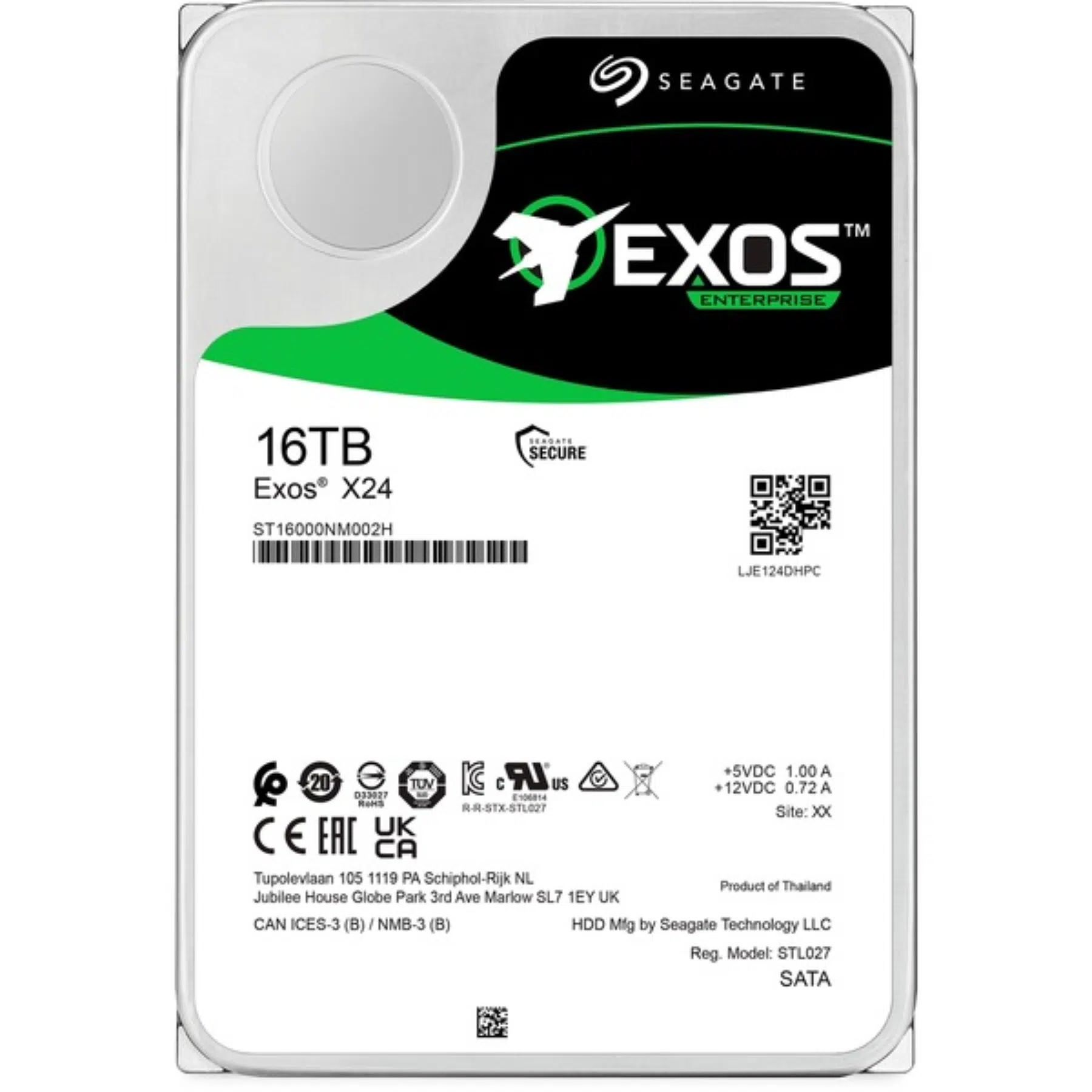 Seagate Exos X24 16TB SATA 3.5-inch Hard Drive