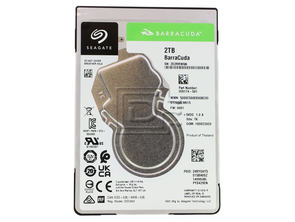 Seagate Barracuda 2TB Mobile Hard Drive