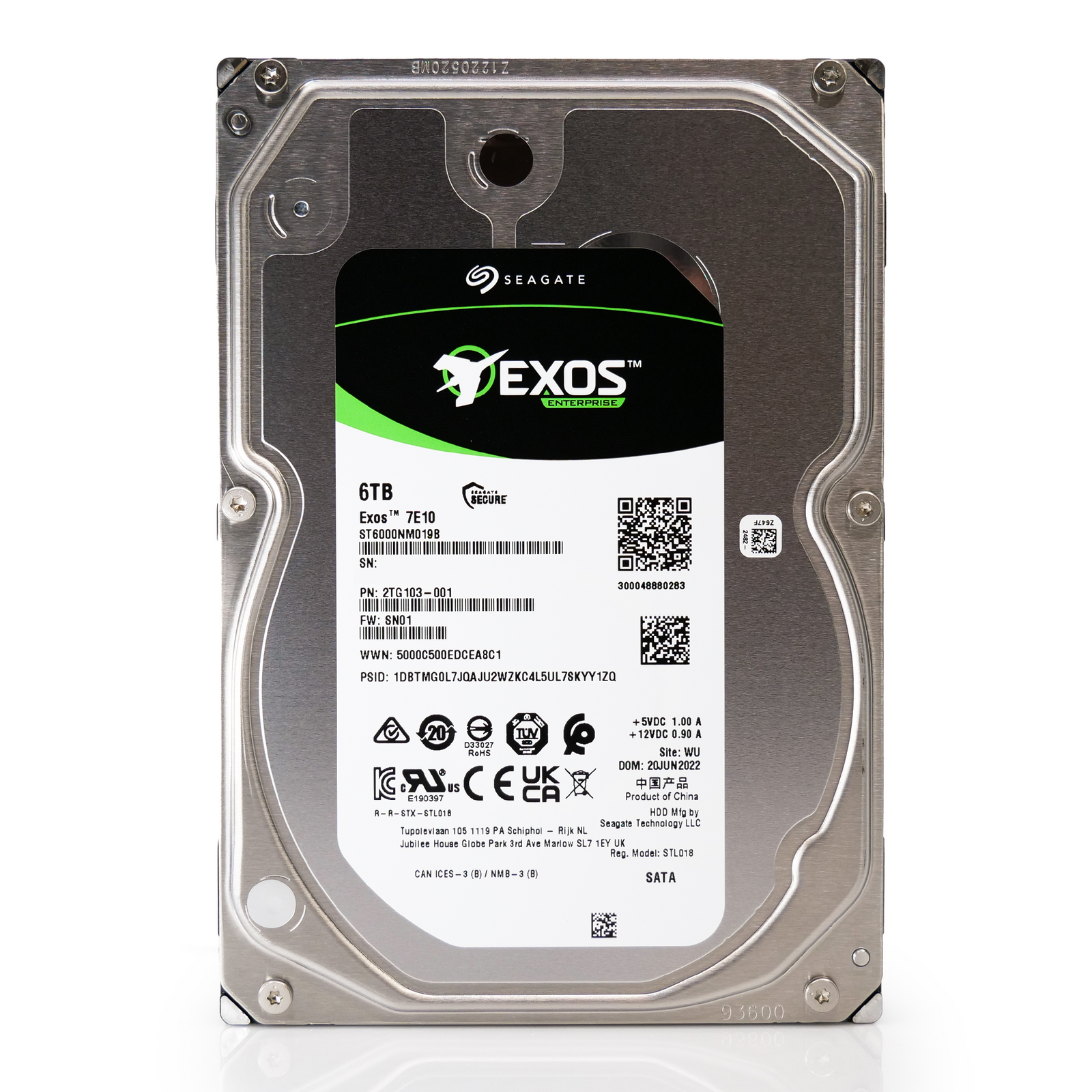 Seagate Exos 7E10 6TB SATA 3.5-inch Hard Drive
