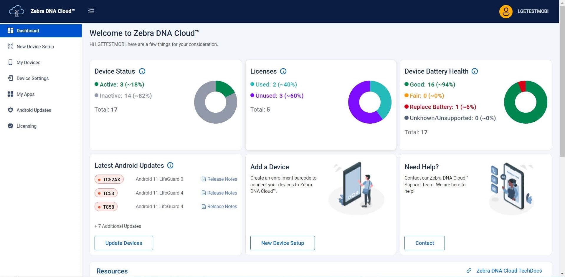 Zebra DNA Cloud 3 Year License and Support
