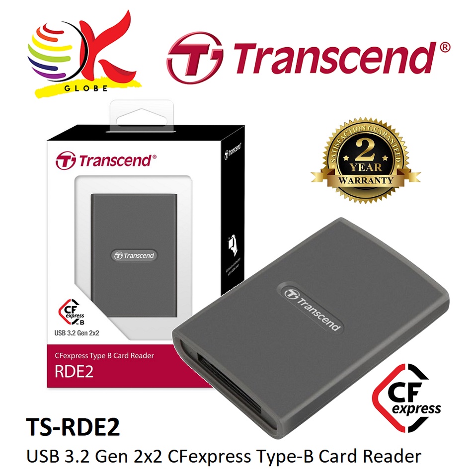 Transcend TS-RDE2 USB Type A & C CFexpress Type B Card Reader
