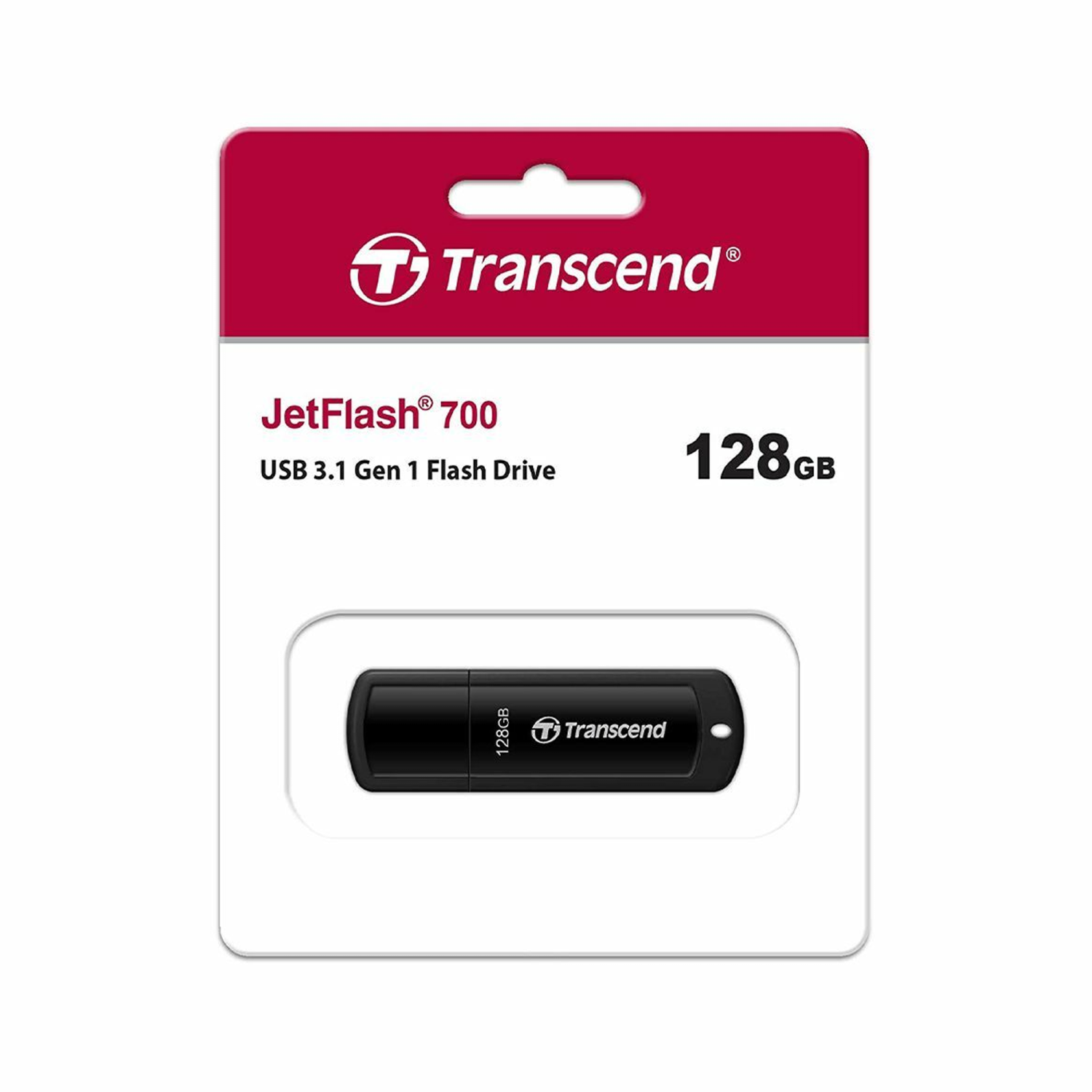Transcend JetFlash 700 128GB USB 3.1 Gen 1 Flash Drive