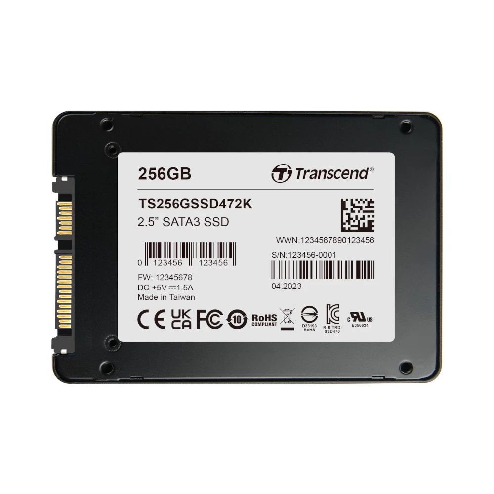 Transcend SSD472K 256GB 2.5-inch SATA III Solid State Drive