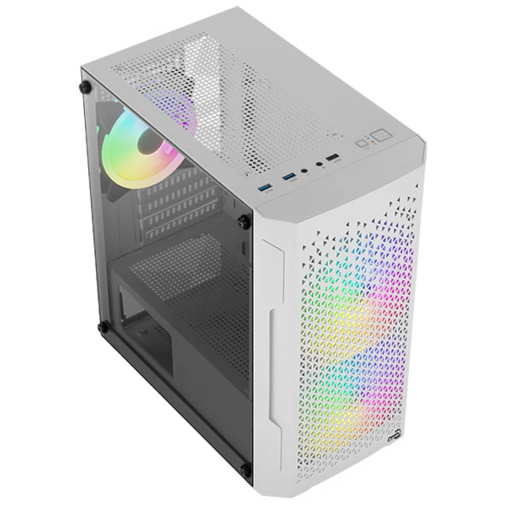 Aerocool Trinity Mini Tower Micro-ATX/Mini-ITX PC Case, White