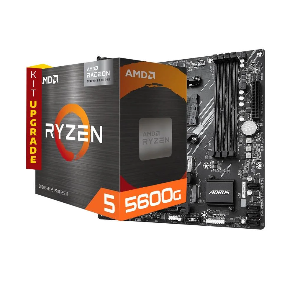 Gigabyte Ryzen 5 AM4 Bundle Kit (Ryzen 5 3400G, 8GB DDR4 3200, A520M-K Motherboard)