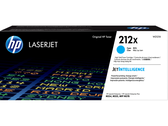 HP 212X High Yield Cyan Original LaserJet Toner Cartridge