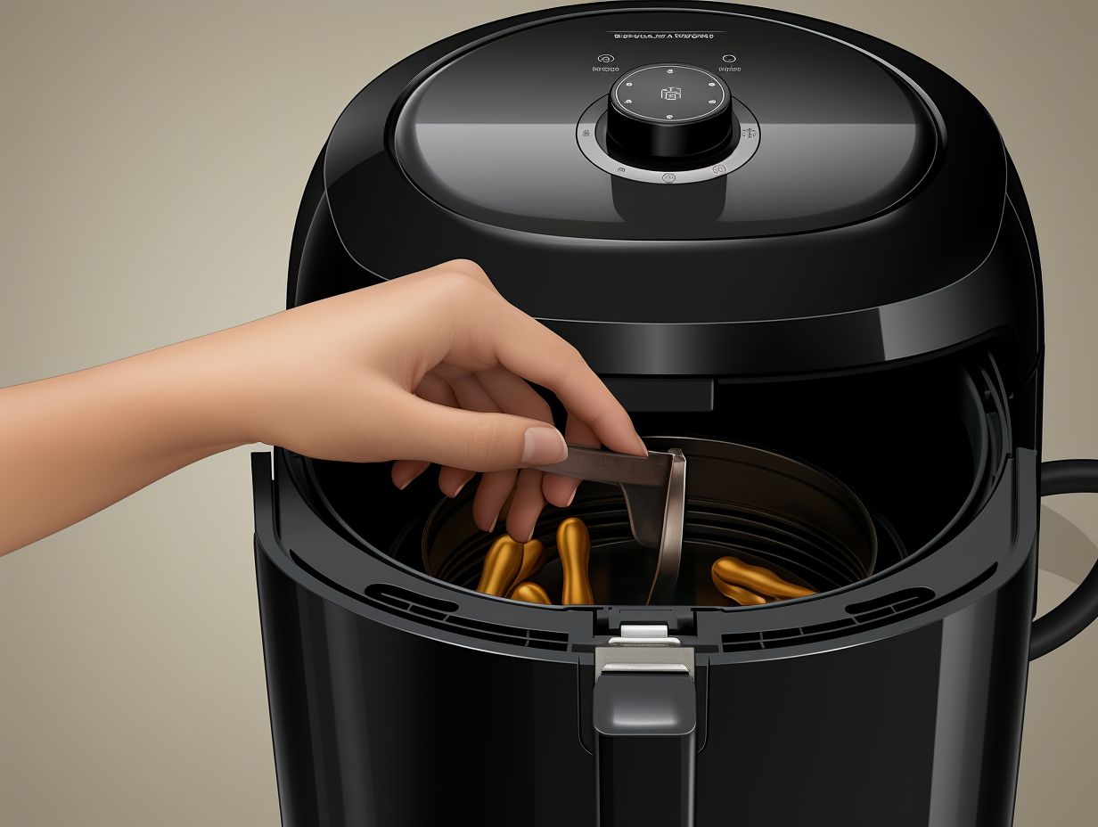 Unplugging the Power Air Fryer XL from the outlet