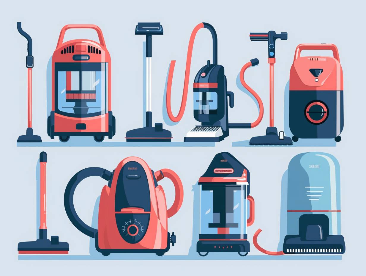 A variety of vacuum cleaners for carpets showcasing factors to consider such as suction power brush roll type filtration system cord length and weight