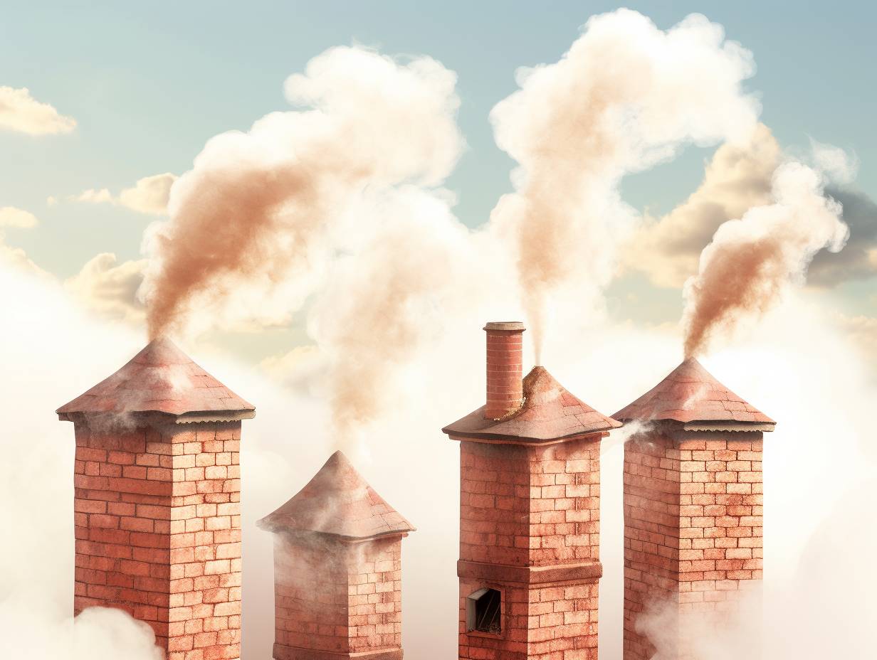 Multiple chimneys with varying levels of smoke indicating scalability issues in Chimney Software v51