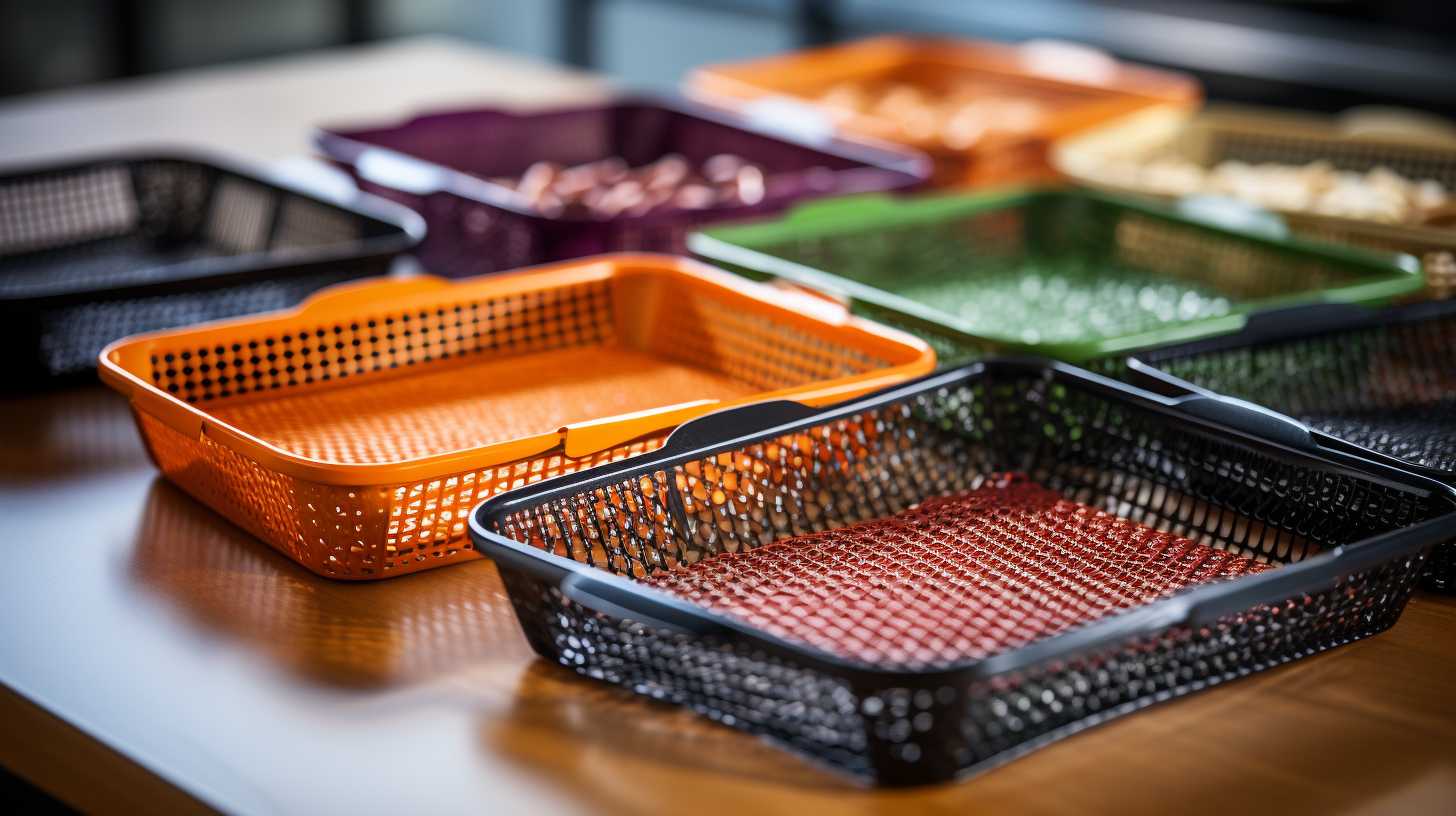 A variety of innovative and eco-friendly alternatives to traditional air fryer baskets, including wire mesh trays, silicone mats, and perforated sheets, showcasing their versatility and functionality.