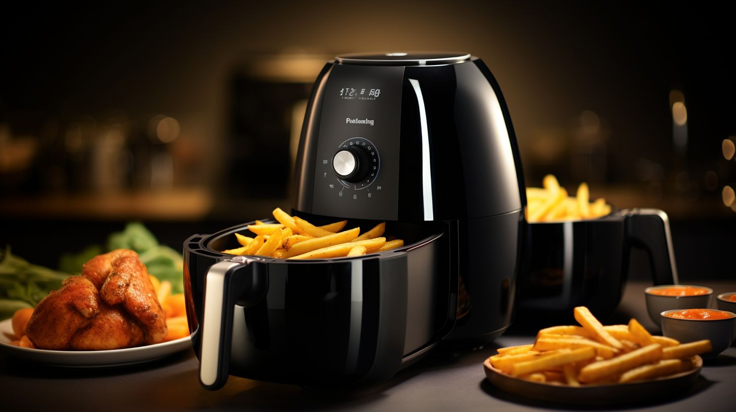 Side-by-side comparison of the Kenstar Air Fryer and the Philips Airfryer, showcasing their sleek and modern design, advanced technology, and unique features.