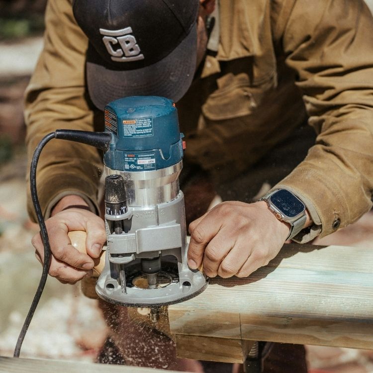 Restoration professional working on site