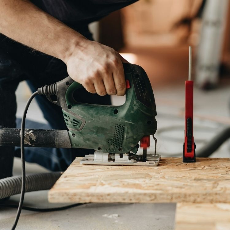 Roofing professional image while working