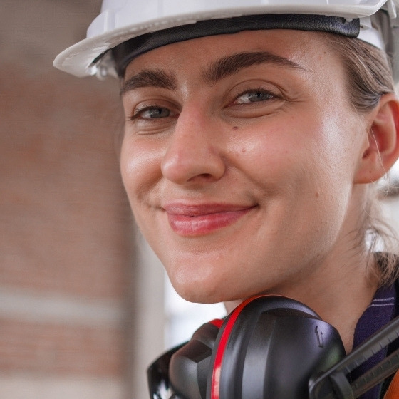 home service professional working in the site