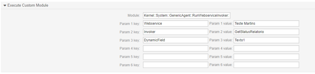 config param keys