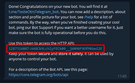 Token Bot Telegram