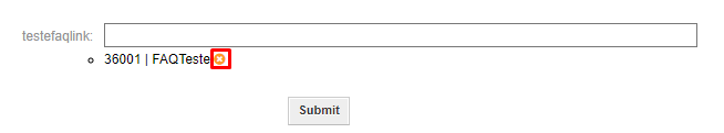 Delete FAQ Link