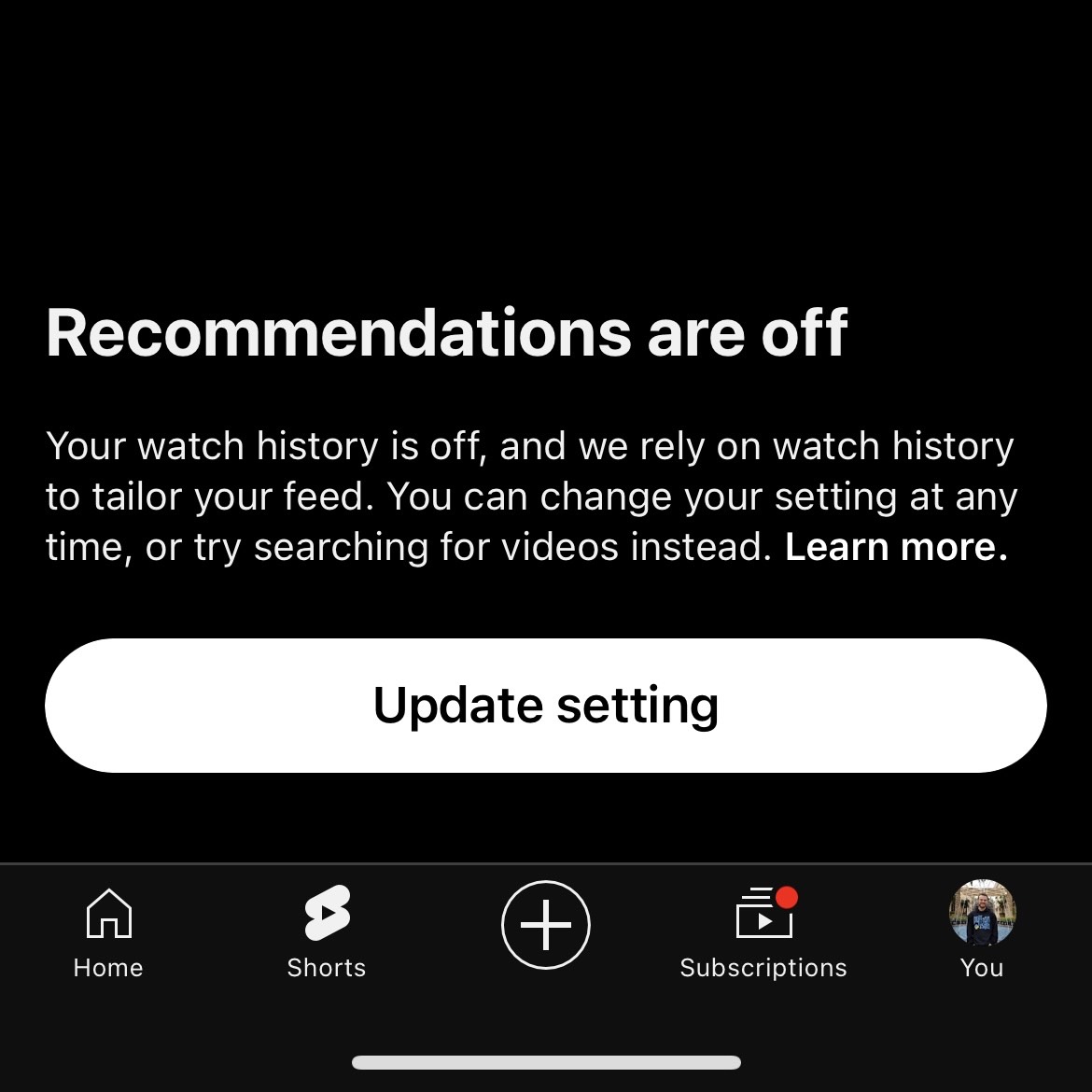 YouTube without YouTube Shorts