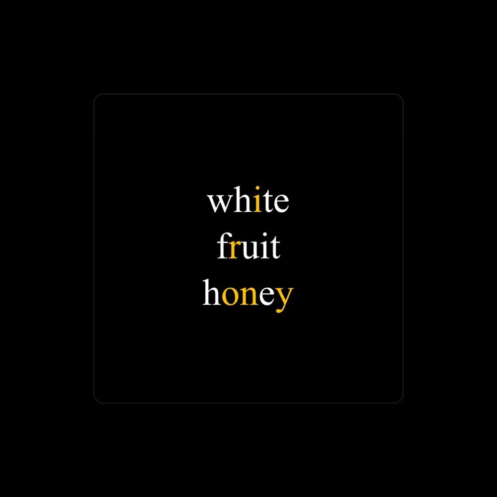 White Fruit Honey