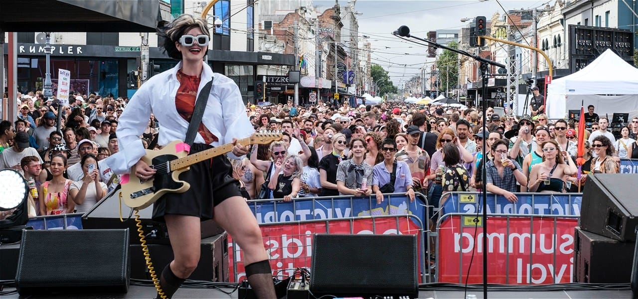 Victoria's Pride Street Party music festival in Melbourne, Victoria, Australia