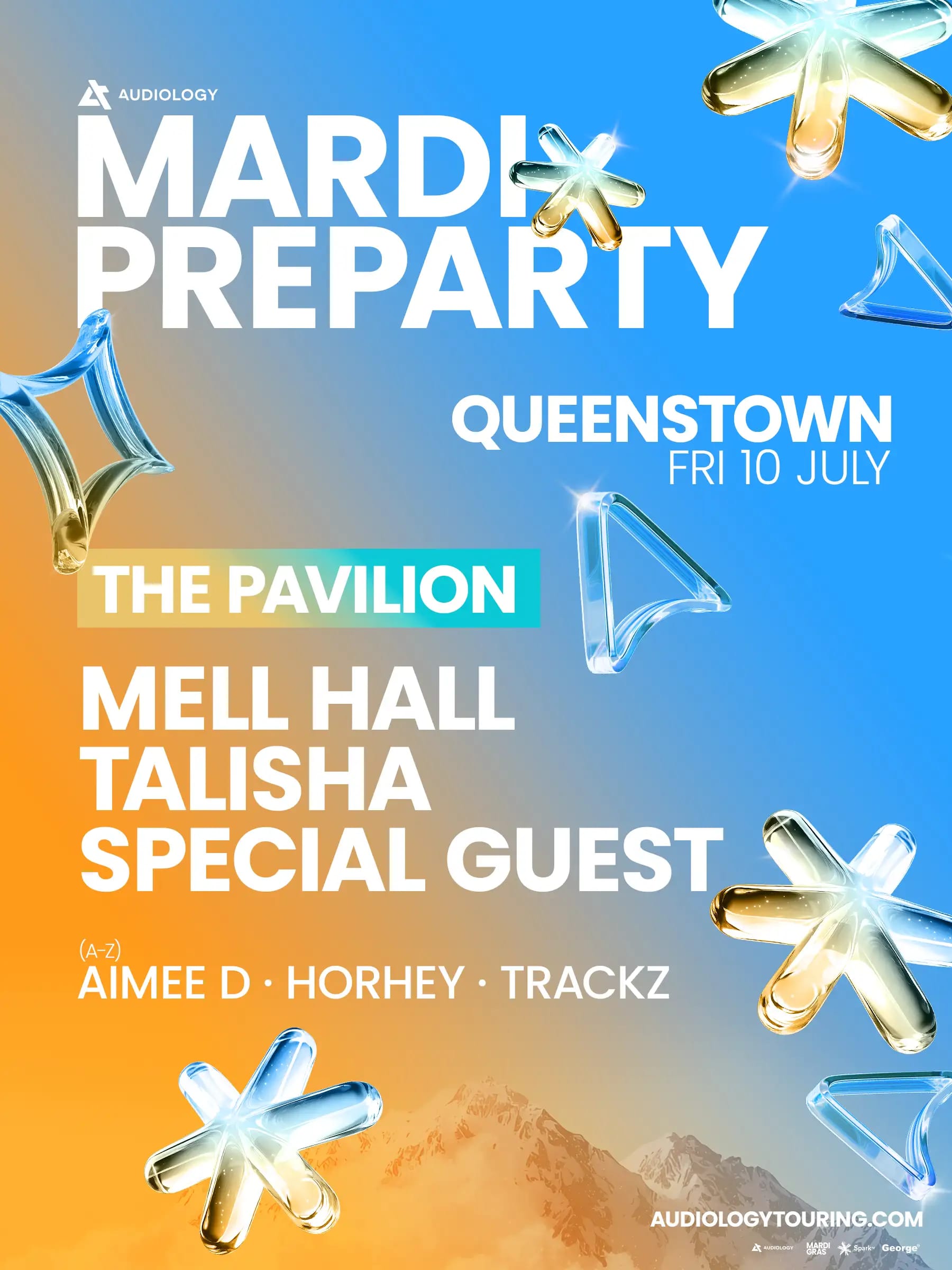 Mardi Gras Queenstown music festival in New Zealand